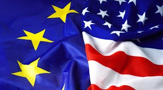 Europe Eu Us Usa America Flags&copy; Dmytro Varavin Dreamstime