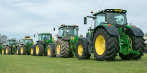 John Deere Tractors Green Agricultural Equipment © Bluetoes67 Dreamstime