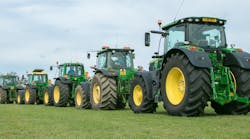 John Deere Tractors Green Agricultural Equipment &copy; Bluetoes67 Dreamstime