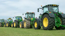 John Deere Tractors Green Agricultural Equipment © Bluetoes67 Dreamstime