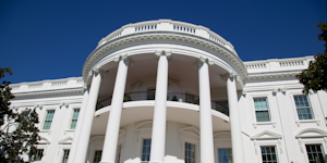 White House Detail From Lawn President Residence Government Federal Executive Branch © Valentin Armianu Dreamstime