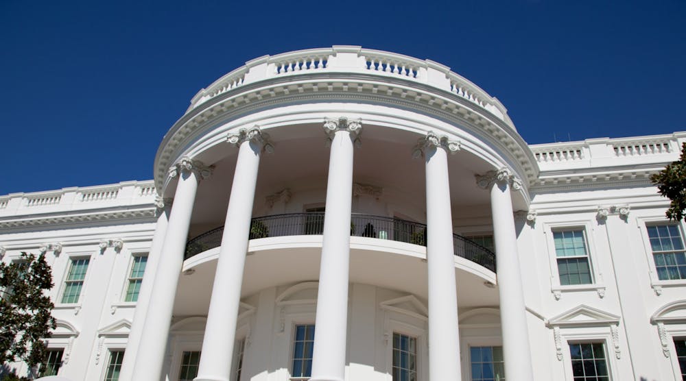 White House Detail From Lawn President Residence Government Federal Executive Branch &copy; Valentin Armianu Dreamstime