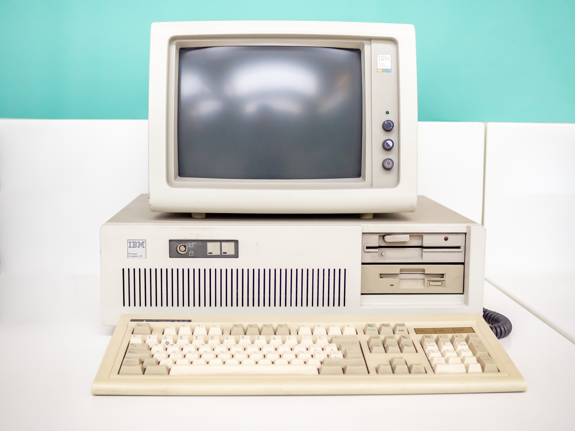 IBM retired its AT computer line in 1987, but a Texas newspaper newsroom still relied on the aging workhorses a decade later.