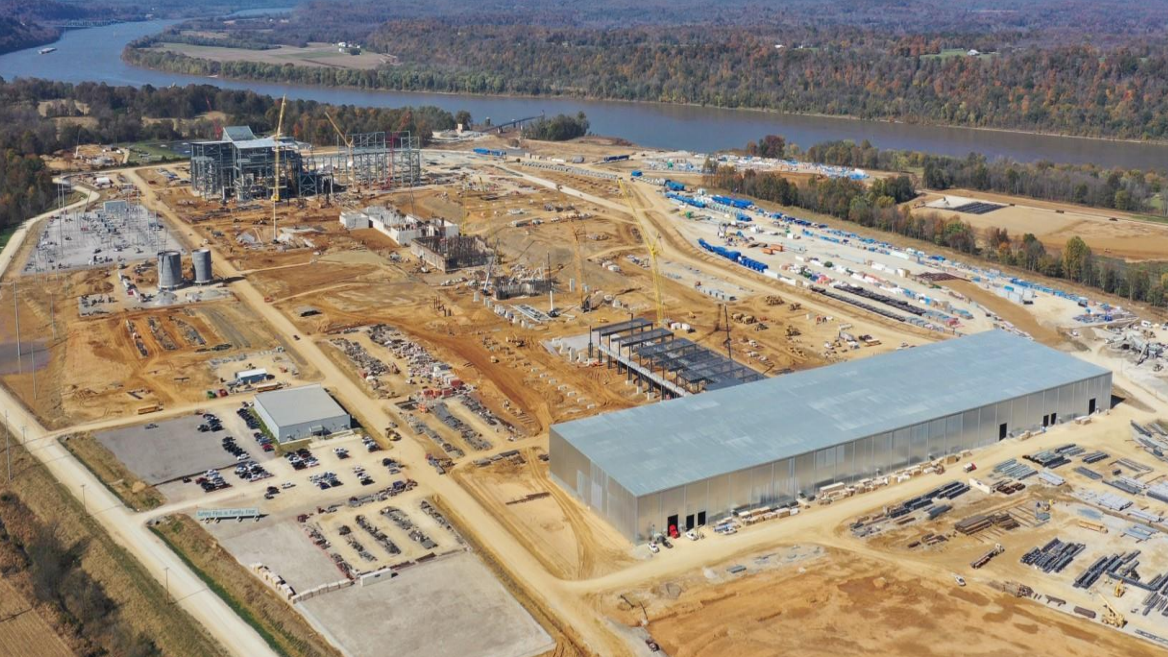 Nucor's Brandenburg plate mill under construction