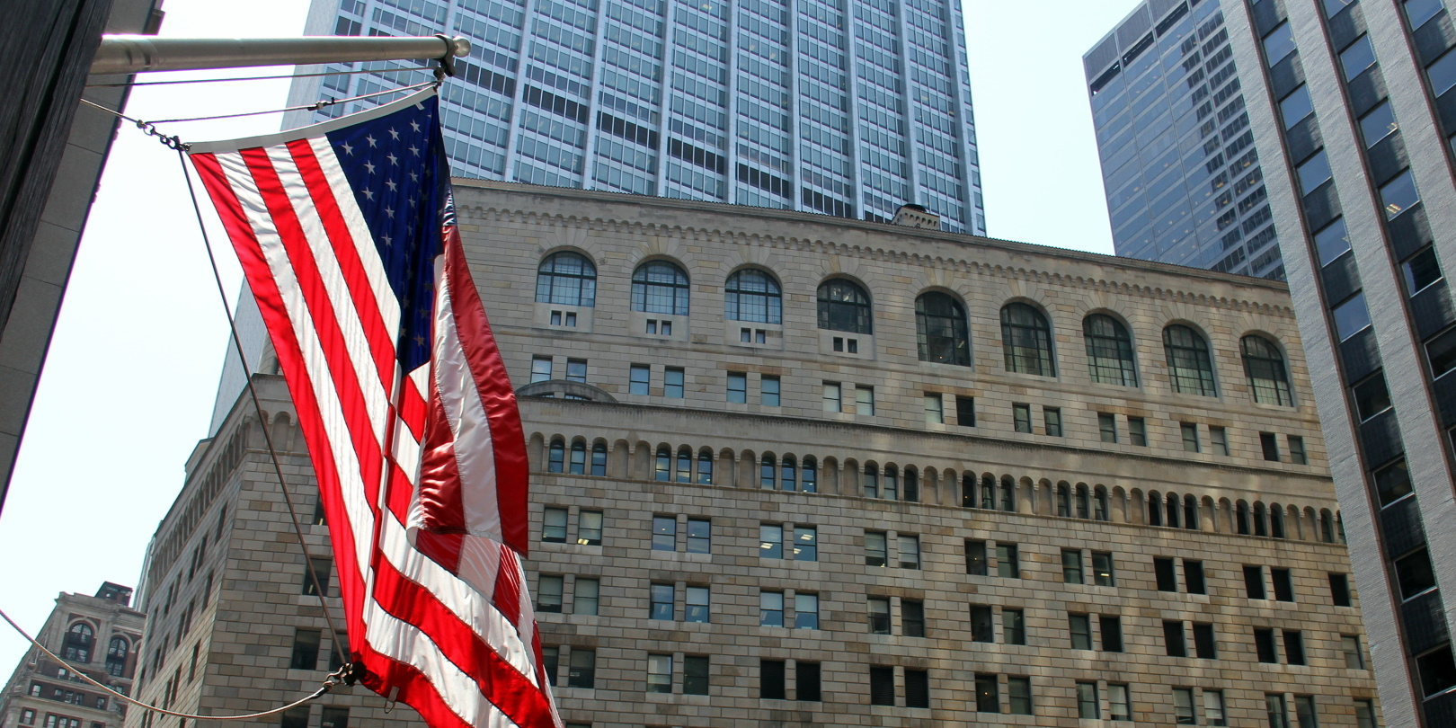 An exterior view of the Federal Reserve building in New York City.