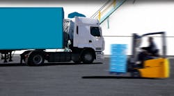 Forklight Loading Truck Supply Chain