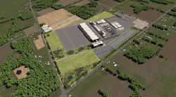 A rendering of the $20 billion Ohio chip campus that Intel plans to build.
