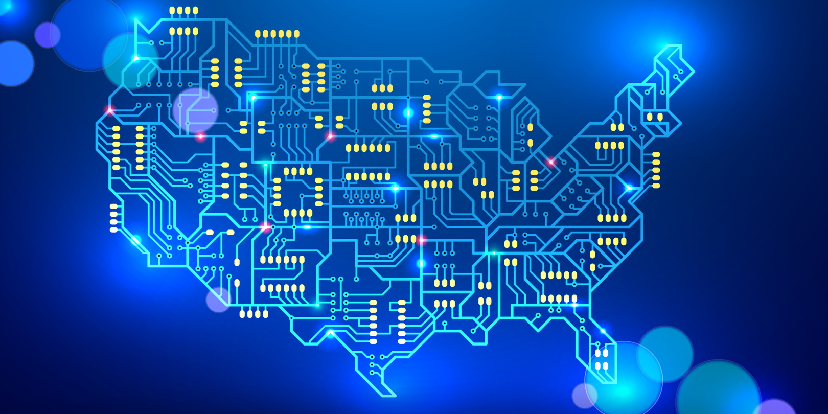 Map Of Usa Circuit Board Electronics Semiconductor Computer Equipment Andrey Suslov Dreamstime 61f0f6e66062e