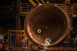 HarbisonWalker International refractory materials line steel-making equipment. HarbisonWalker International refractory materials line steel-making equipment.