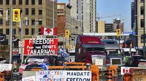 Canada Trucker Protest Covid 19 Health Supply Chain Blockade Paul Mckinnon Dreamstime 6209fdaabddc3