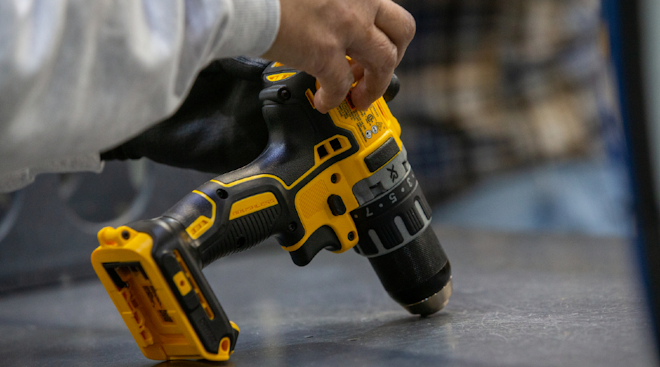 Stanley Black And Decker Drill In Production