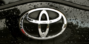 Toyota Logo Black Rain On Hood Of Car © Nicoleta Raluca Tudor Dreamstime