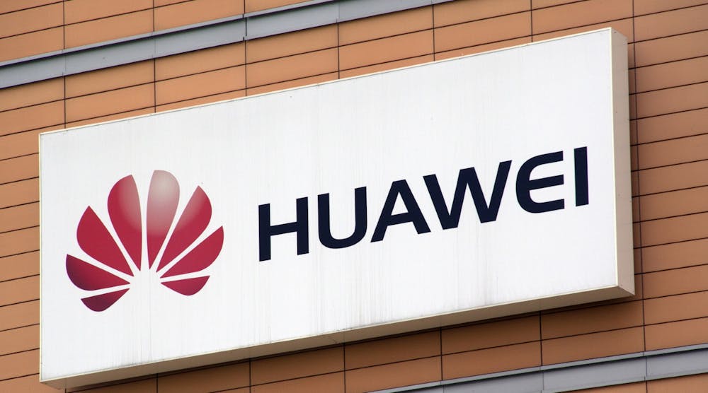 Huawei Logo Brickish Wall Red On White Flower Logo J P Dreamstime