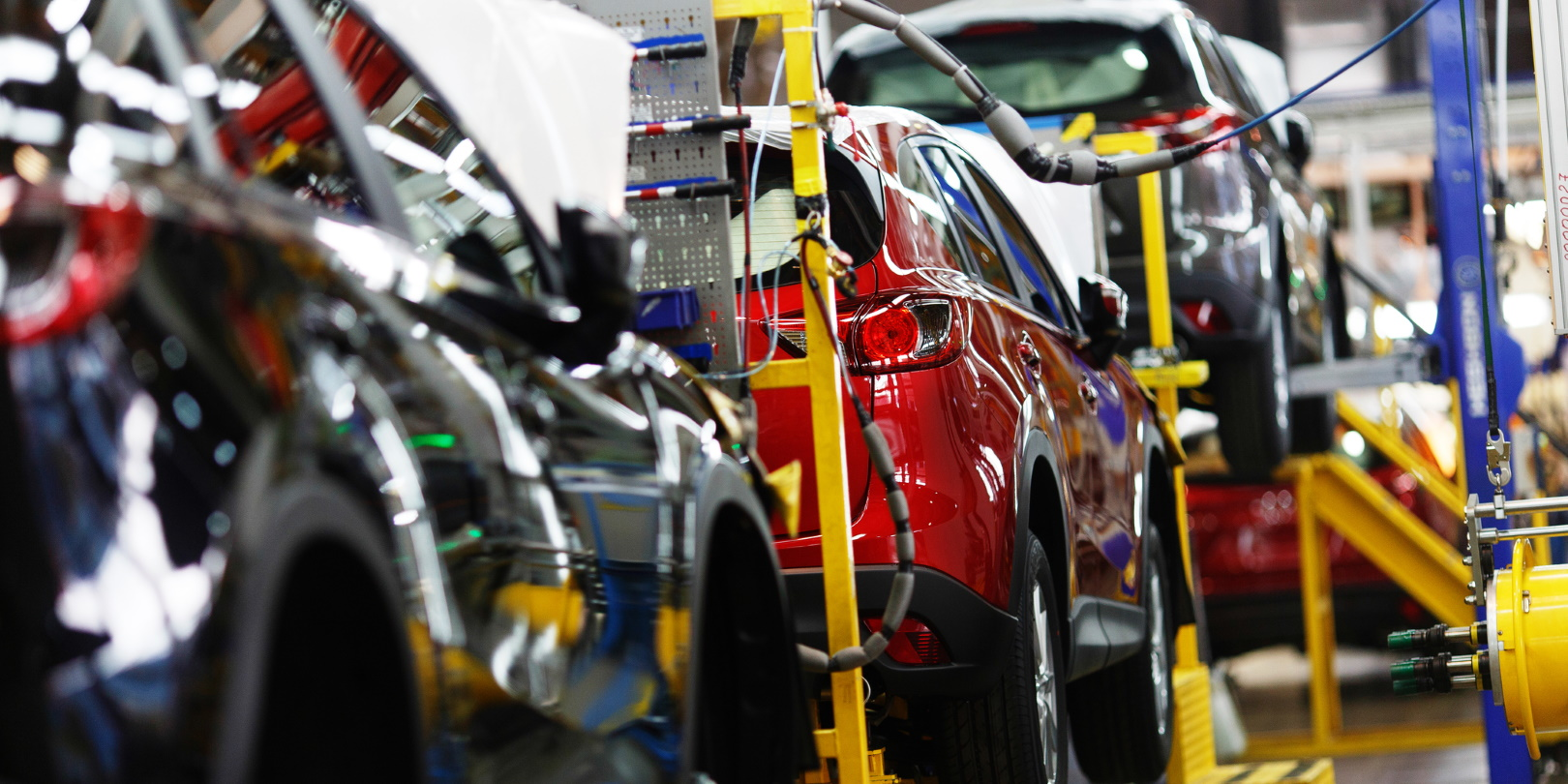 Automotive Car Vehicle Auto Red Crossover Car Factory Assembly Line Alexander Khitrov Dreamstime 625d8cbceeb95