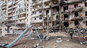 Destroyed Building In Ukraine