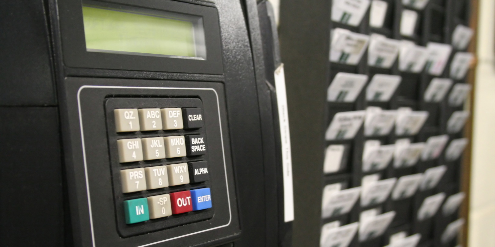 Digital Time Clock On Wall With Paper Slips Employment Wages Talent Hourly Gary Scott Dreamstime 6268f8a6beccb