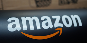 Amazon Logo On Black Amazon Shipping © Kraft74 Dreamstime