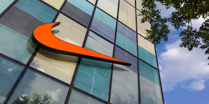 Nike Store In Modern Building Company Nike Logo©shuo Wang Dreamstime