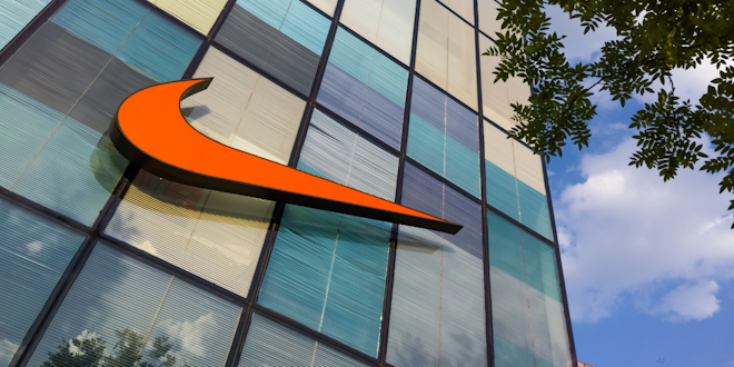 Nike Store In Modern Building Company Nike Logo©shuo Wang Dreamstime