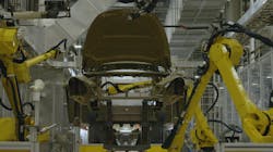 Part of the body shop of Tesla's factory in Austin, Texas Part of the body shop of Tesla's factory in Austin, Texas