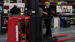 Elizabeth Mirabito is a two-year veteran of Raymond Corp., where she works in assembly and has learned the skills needed to work at multiple stations in her department. Elizabeth Mirabito is a two-year veteran of Raymond Corp., where she works in assembly and has learned the skills needed to work at multiple stations in her department.