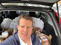 Andrew Carothers, senior manager, Digital Experience, Cisco, recently used his Time2Give to donate food to the Marin County community. Andrew Carothers, senior manager, Digital Experience, Cisco, recently used his Time2Give to donate food to the Marin County community.