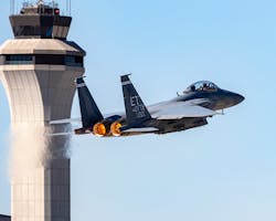 Boeing-produced F-15 fighter jet in St. Louis Boeing-produced F-15 fighter jet in St. Louis