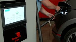 Welding giant Lincoln Electric plans to enter the electric vehicle charging market next year, adapting its welding power supplies to keep EVs running. Welding giant Lincoln Electric plans to enter the electric vehicle charging market next year, adapting its welding power supplies to keep EVs running.
