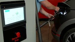 Welding giant Lincoln Electric plans to enter the electric vehicle charging market next year, adapting its welding power supplies to keep EVs running. Welding giant Lincoln Electric plans to enter the electric vehicle charging market next year, adapting its welding power supplies to keep EVs running.