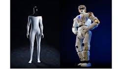 Tesla's Optimus android (left) and Apptronik's Valyrie (right) Tesla's Optimus android (left) and Apptronik's Valyrie (right)