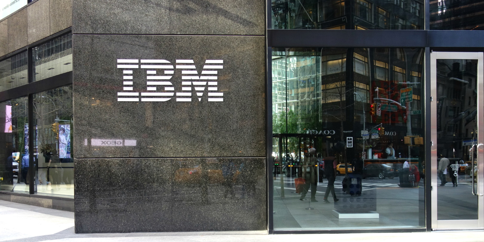 Ibm Logo On Front Of Madison Ave Nyc Headquarters Hq &copy; Bigapplestock Dreamstime