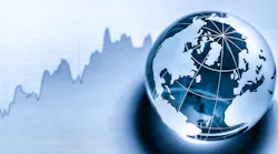 Globe Crystal On Stock Line Ticker Photo 144393259 © Philip Steury Dreamstime