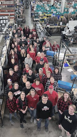 MCL workers wore red and black in October to show support for the Pulaski, Wisconsin, community after a recent fire. MCL workers wore red and black in October to show support for the Pulaski, Wisconsin, community after a recent fire.