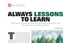 A February 1999 article from IndustryWeek, one of Jill Jusko&apos;s early feature stories for the magazine. The feature is about lessons from IndustryWeek&apos;s Best Plants Awards, a program that Jusko continues to run.