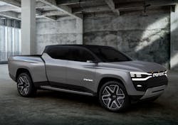 Stellantis' Ram EV electric pickup concept recently shown at CES in Las Vegas Stellantis' Ram EV electric pickup concept recently shown at CES in Las Vegas