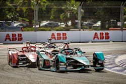 Electric vehicle racing teams compete in Marrakesh, Morocco. Electric vehicle racing teams compete in Marrakesh, Morocco.