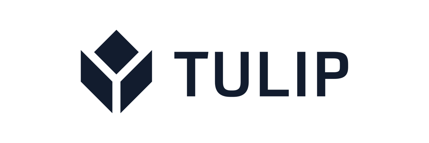 Tulip Logo And Wordmark Dark Navy Transparent