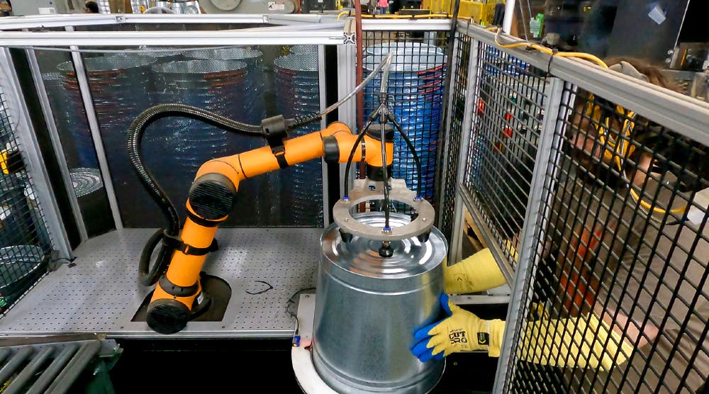 Cobot Arm Manufacturing Automation Behrens Metalware