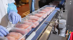 Meatpacking Chicken Assembly Line Worker Gloves Food Nondurables Nataliia Maksymenko Dreamstime