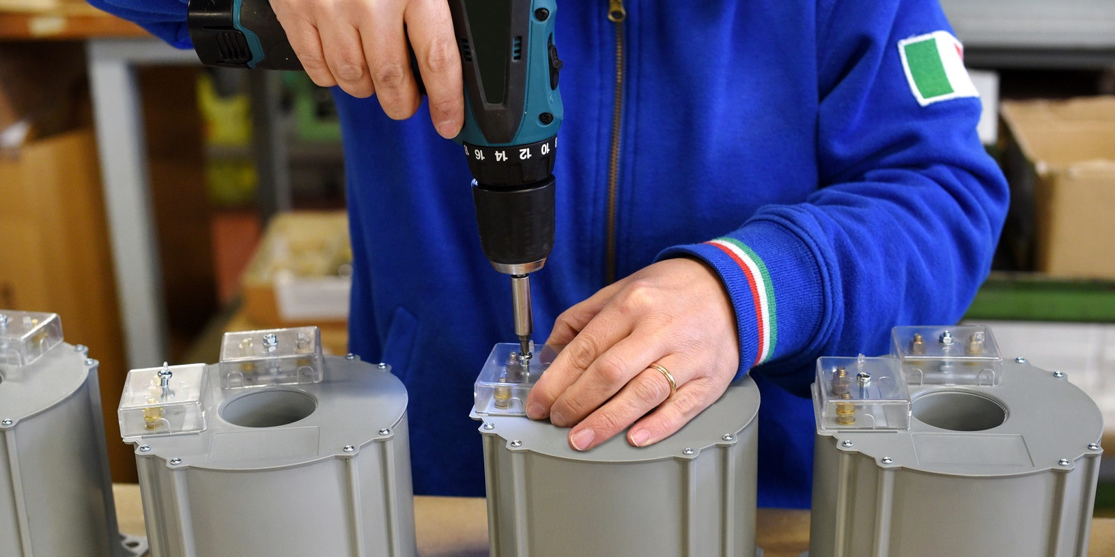 Man Assembling Parts Hands Screwdriver Assembly Line Andreadonetti Dreamstime 64517f246521d