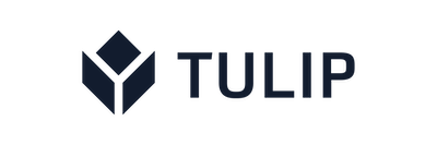 Tulip Icon And Wordmark Dark Navy Transparent