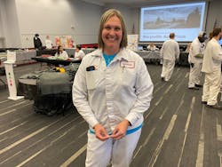 Stacey Owen, engagement and morale lead for the weld department. 'We had one student who is actually at High Point (Career Center). And he is going into the engineering field. He was one of the best students we had walk through here. He was asking so many questions. You wouldn't think to hear that from high school kids. They're so interested in help building their careers.' Stacey Owen, engagement and morale lead for the weld department. 'We had one student who is actually at High Point (Career Center). And he is going into the engineering field. He was one of the best students we had walk through here. He was asking so many questions. You wouldn't think to hear that from high school kids. They're so interested in help building their careers.'