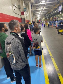Students from nearby Dublin schools had a lot of questions on the plant tour. Students from nearby Dublin schools had a lot of questions on the plant tour.