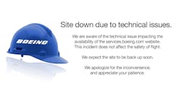 Boeing Services Website Down