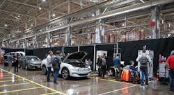 Engineers tested the interoperability of vehicles and chargers at Lincoln Electric's 'Testival' in November. Engineers tested the interoperability of vehicles and chargers at Lincoln Electric's 'Testival' in November.