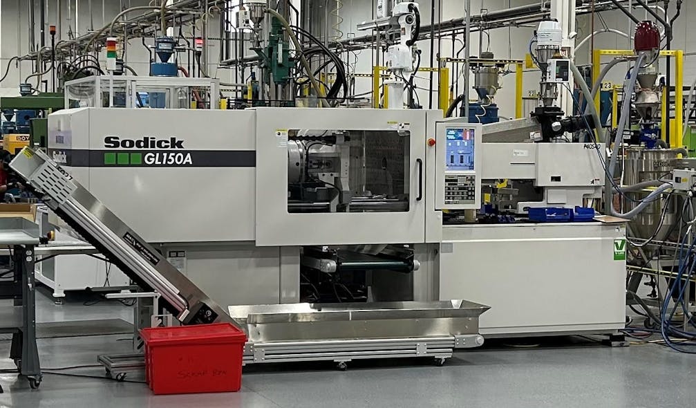 The Sodick GL150A presses used at MPM feature native data capture capability - but without an MES system to process the information it&apos;s &apos;essentially a data dump,&apos; says Austin.