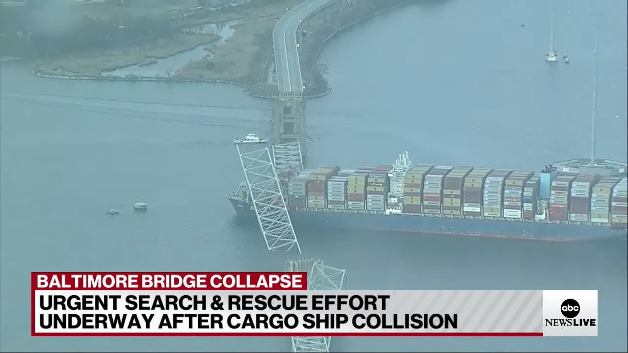 6602faf93b2d16001ef958ec 6 People Missing Following Maryland Bridge Collaps