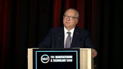 Cleveland Cliffs CEO Lourenco Gonclaves speaks at the 2021 IndustryWeek Manufacturing & Technology Show. Cleveland Cliffs CEO Lourenco Gonclaves speaks at the 2021 IndustryWeek Manufacturing & Technology Show.