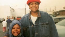 The author and his Granny. The author and his Granny.