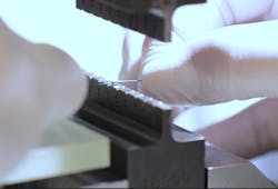 Extremely small wires for medical devices form part of Strand Products' parts catalog. Extremely small wires for medical devices form part of Strand Products' parts catalog.